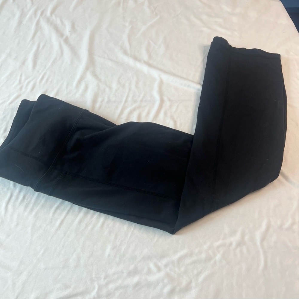 Athleta Black High Rise Full Length Leggings Size Medium Yoga Running Athletic